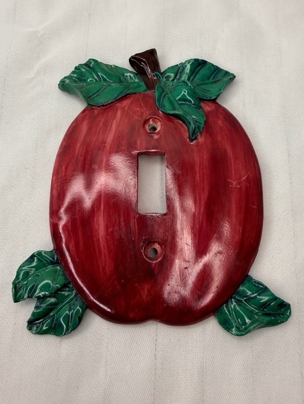 90s Vintage 3D Apple Light Switch Cover Wall Plate